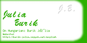 julia burik business card